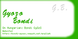 gyozo bondi business card